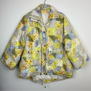 URBAN OUTFITTERS Puffer Quilt Print Jacket  Small
